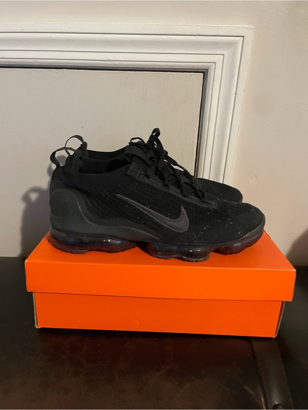 Nike Air VaporMax 2021 FK Black Anthracite Men’s Size 10 EUC Flyknit Sneakers